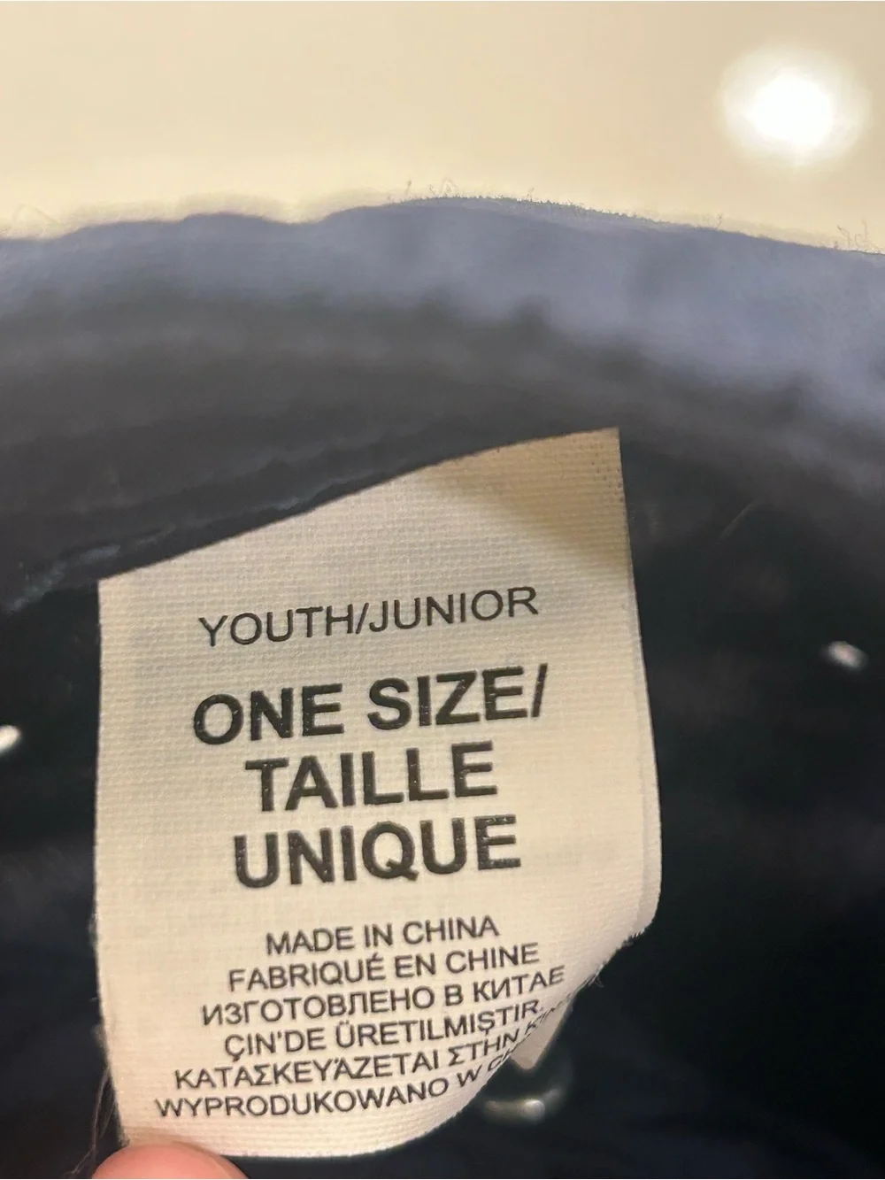 The North Face Kids Navy Blue Logo Cap